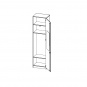 Garderobenschrank, 6 OH, 1 Tür, abschließbar,  rechts, B/H/T 60x226x40cm 